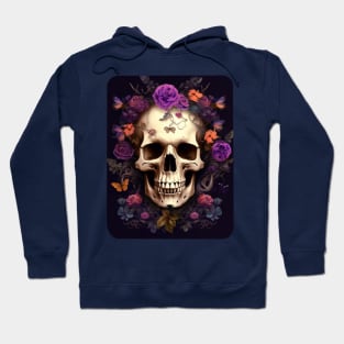 Skull with Flowers Hoodie